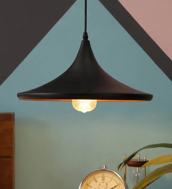 Lustre Suspension Rétro Industriel Lampe E27 pour Chambre comptoir Bar haul cafeteria restaurant Noir