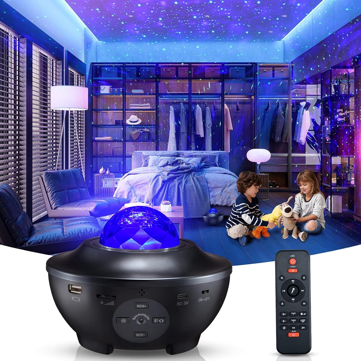 Projecteur de Plafond avec Bluetooth