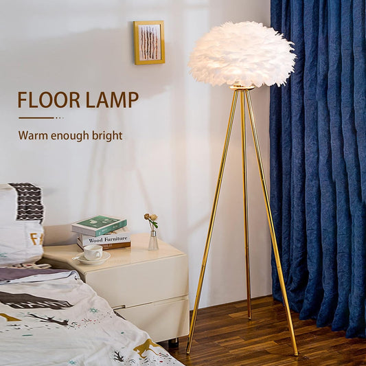 Lampe avec trépied design nordique créatif, luminaire décoratif d'intérieur